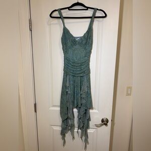 Kimchi Blue Ilana Mesh Drapey Mini Dress size Small New with tag